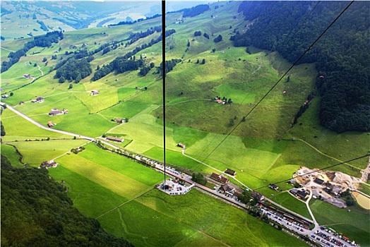 全景,格林德威尔,乡村,瑞士