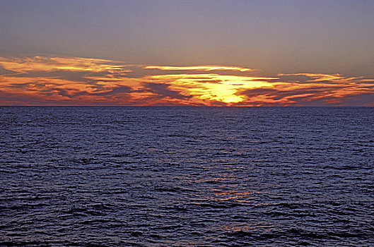 大西洋,日落