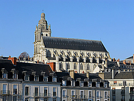 法国,中心,卢瓦尔河,布卢瓦,大教堂