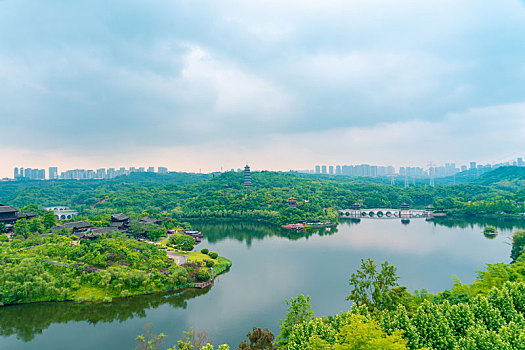重庆园博园景区旅游风光照片