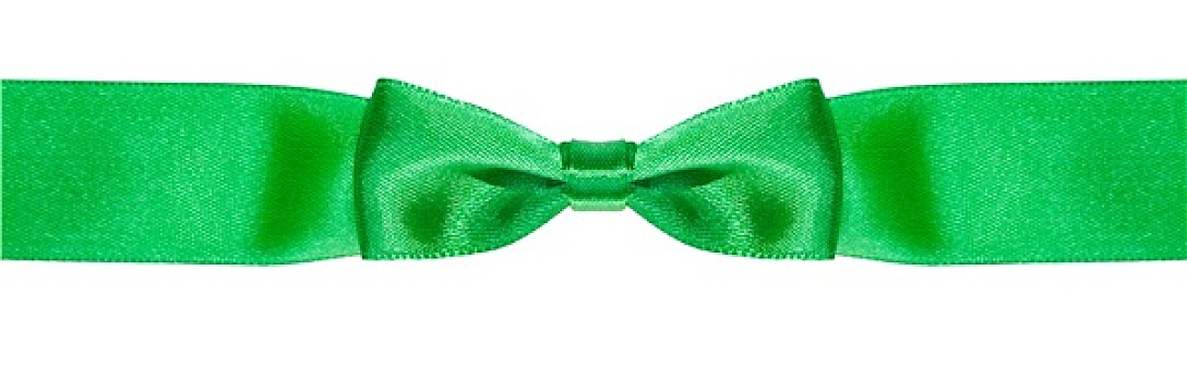 蝴蝶结,打结,狭窄,绿色,绸缎,丝带,隔绝