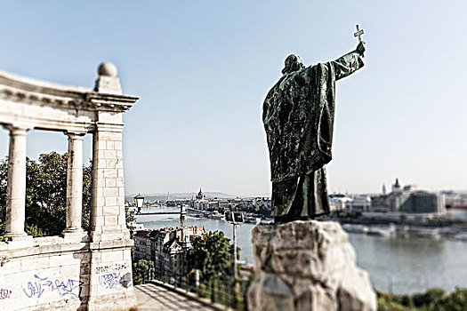 纪念建筑,高处,桥,布达佩斯,匈牙利