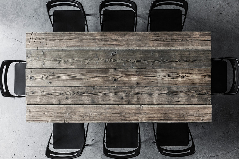 木桌子,椅子,木质,商务会议,桌子,俯视_高清图片_全景视觉