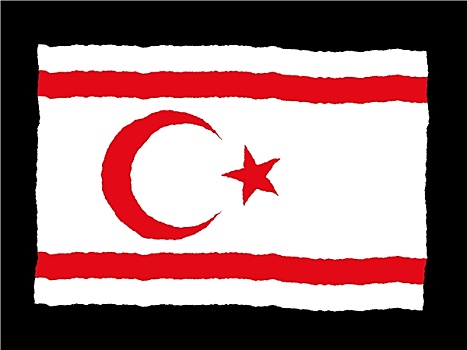 旗帜,土耳其,共和国,北方,塞浦路斯