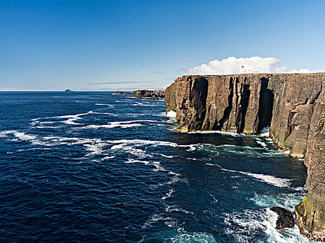 半岛,横断面,火山,设得兰群岛,苏格兰,大幅,尺寸
