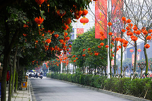 成都春节灯笼