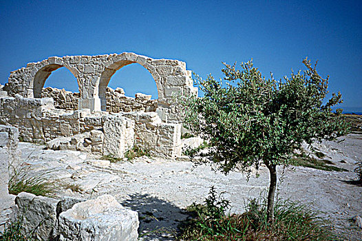 遗址,大教堂,库伦古剧场,塞浦路斯,2001年