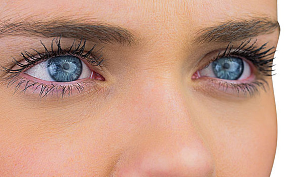 特写,女性,蓝眼睛