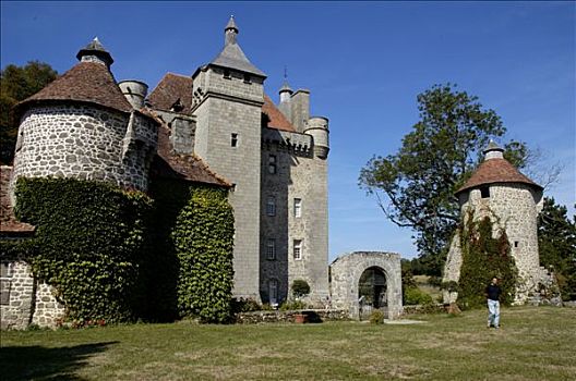 城堡,15世纪,蓝天
