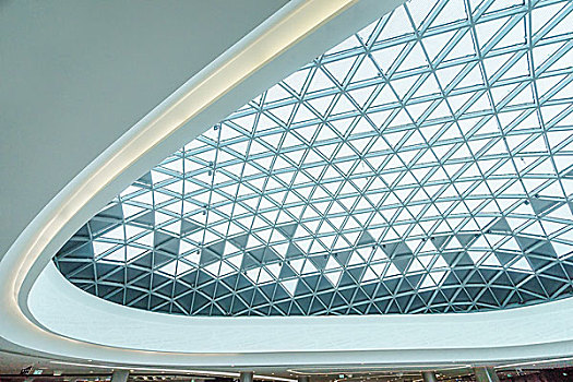 抽象,天花板,现代,购物中心