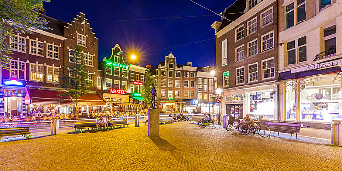 荷兰,阿姆斯特丹,城市,中心,餐馆,酒吧,商店