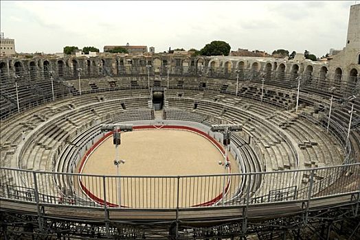 古老,圆形剧场,一个,罗马式建筑,普罗旺斯,阿尔勒,法国,欧洲