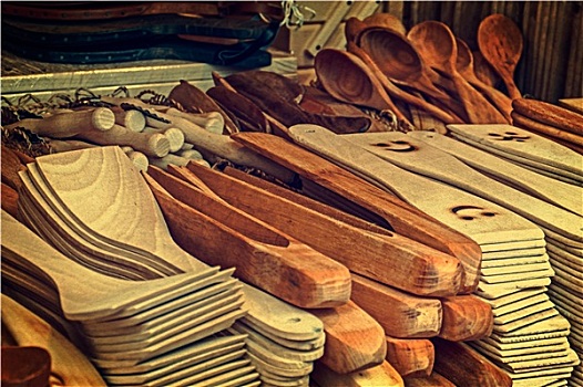 多,木头,物体,传统,罗马尼亚