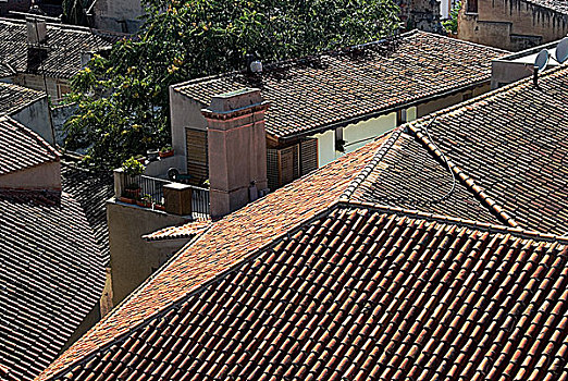 屋顶,梅里达,巴达霍斯省,埃斯特雷马杜拉,西班牙