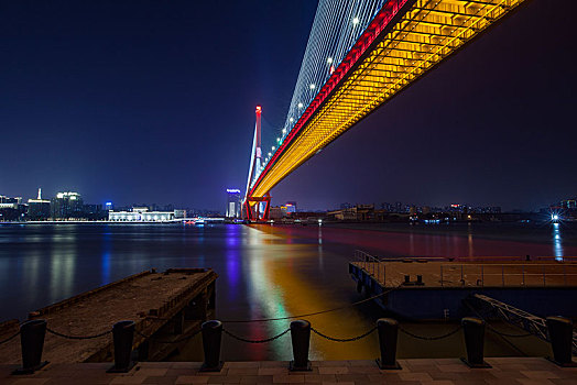 上海杨浦大桥夜景