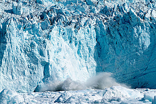 格陵兰,伊路利萨特,巨大,冰山,冰河,迪斯科湾,夏天,早晨
