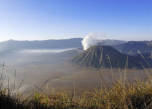 火山,婆罗莫,国家公园,爪哇,印度尼西亚,亚洲