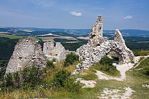 城堡,地区,区域,斯洛伐克,欧洲