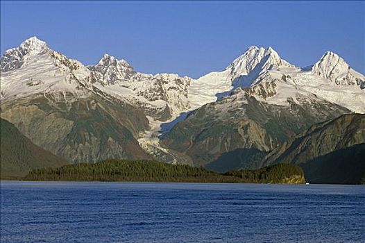 山脉,冰河湾国家公园,秋天,景色