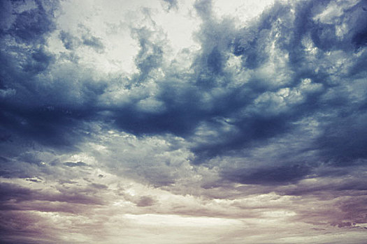 深蓝,风暴,阴天,自然,照片,背景