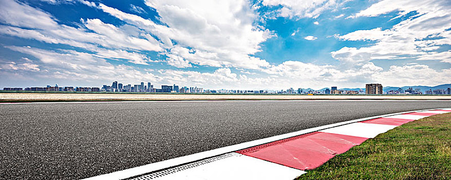 空,沥青,道路,城市,现代