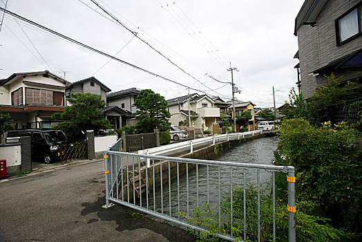 日本,岚山,民居