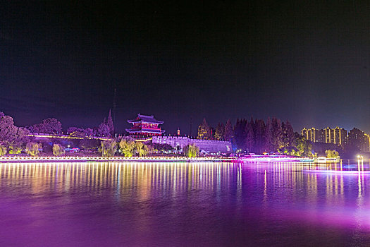 古城荆州夜景灯光秀