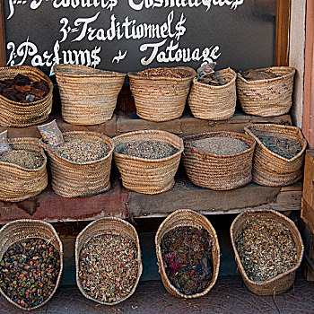 传统食品,出售,市场货摊,麦地那,马拉喀什,摩洛哥