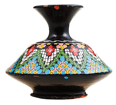 摩洛哥人,陶瓷,花瓶,图案,装饰