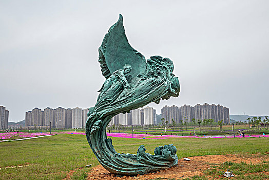 長沙洋湖體育公園雕塑－大鋼琴