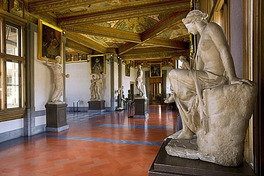 雕塑,美术馆,佛罗伦萨,托斯卡纳,意大利