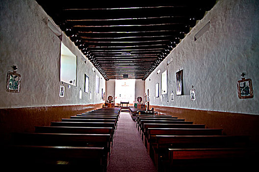 室内,大教堂,圣达菲,新墨西哥,美国