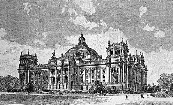 德国,德国国会大厦,建筑,柏林,历史,1893年