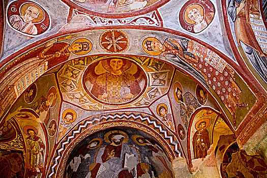 壁画,教堂,世界遗产,卡帕多西亚,土耳其