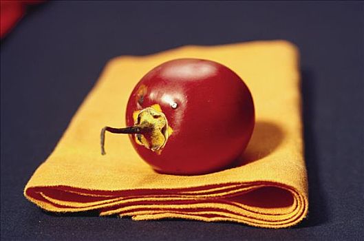番茄,布餐巾
