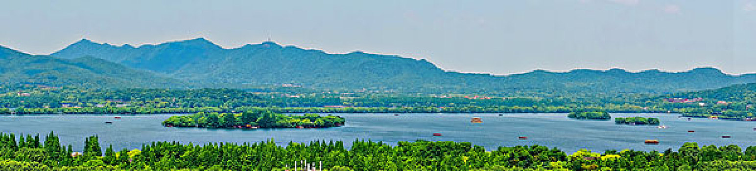 杭州西湖全景