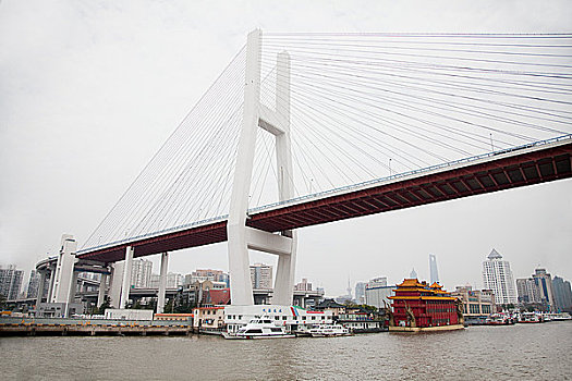 中国,上海,桥,黄浦江