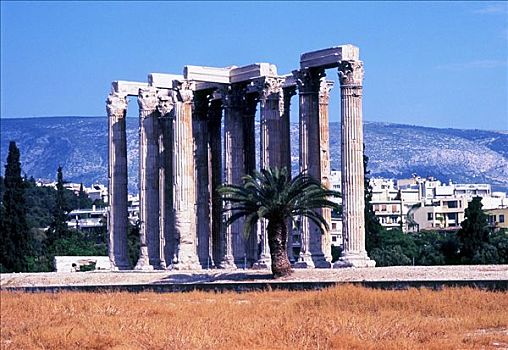 奥林匹亚宙斯神庙,雅典,希腊,艺术家,未知