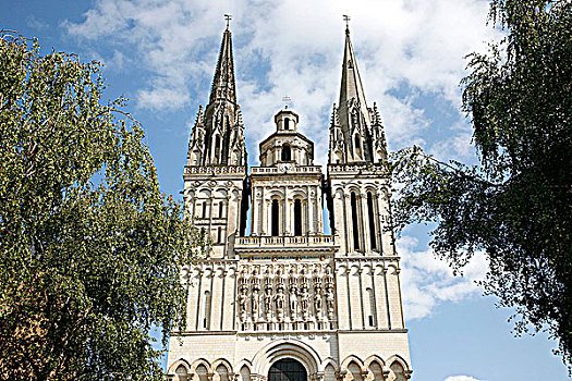 法国,曼恩-卢瓦尔省,安茹,大教堂,12世纪,13世纪,世纪