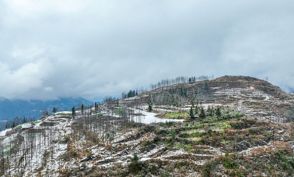 重庆酉阳,立春瑞雪兆丰年