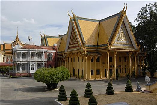 皇宫,银,塔,金边,柬埔寨