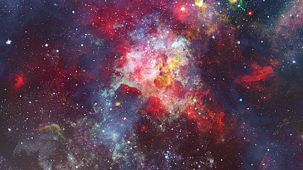 鲜明,巨大,星星,星云,图像,美国宇航局