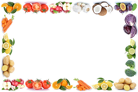 果蔬,水果,苹果,橙子,西红柿,食物,留白