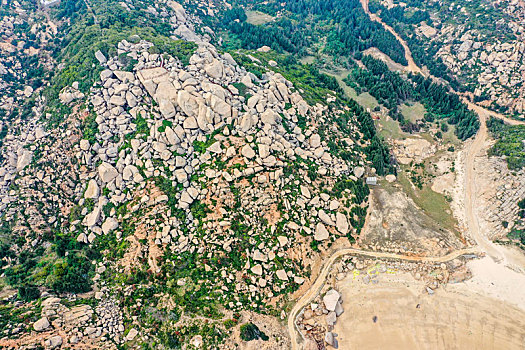 航拍福建福州平潭将军山