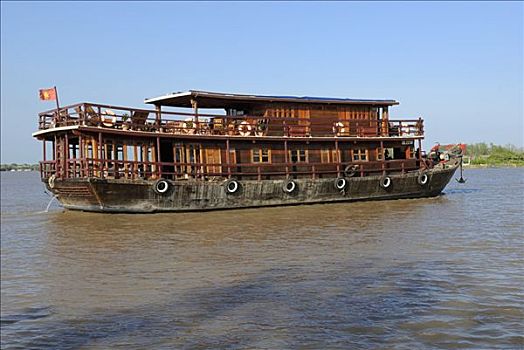 特色,游船,湄公河,越南,亚洲