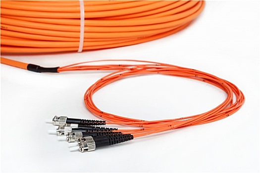橙色,纤维,光纤,连接端子