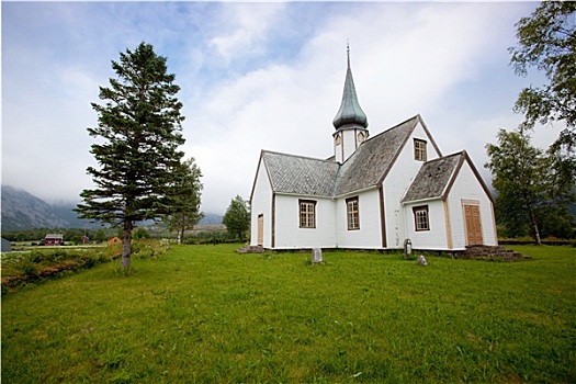 老,教堂,挪威