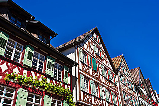 半木结构,房子,市场,黑森林,巴登符腾堡,德国,欧洲