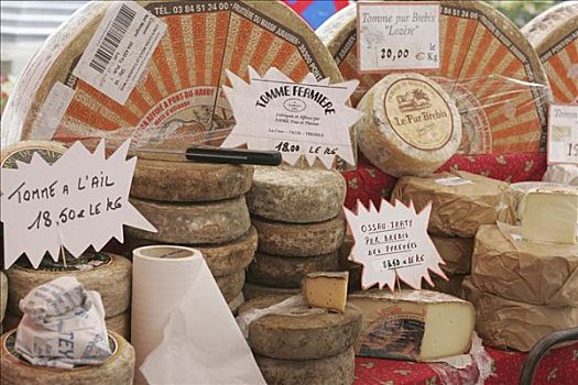 奶酪,市场,商品,普罗旺斯