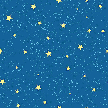 无缝,图案,黄色,星星,蓝色背景,背景,夜空,鲜明,矢量,设计,包装纸,贺卡,邀请,占星,天文,概念